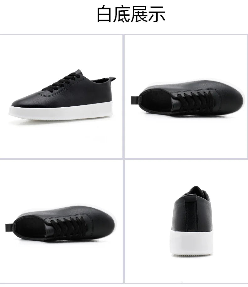 2026 Black Casual Shoes for Men Outdoor Comfortable Men Sneakers Non-slip Walking Shoes Designer Lace-Up Men Sport Shoes