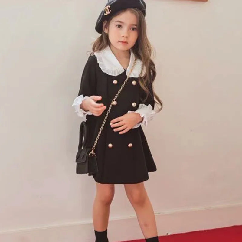 Parent Child Clothing Mother Daughter Children Clothing Palace Dress Fashion 2025 Spring and Autumn New Children Clothing