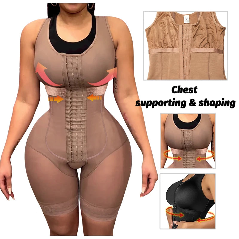 Girdles Shapers Fajas Colombian Corset Sculpting Body Sheath Slimming Bodysuit Tummy Reducing Shapewear Post Surgery Garment