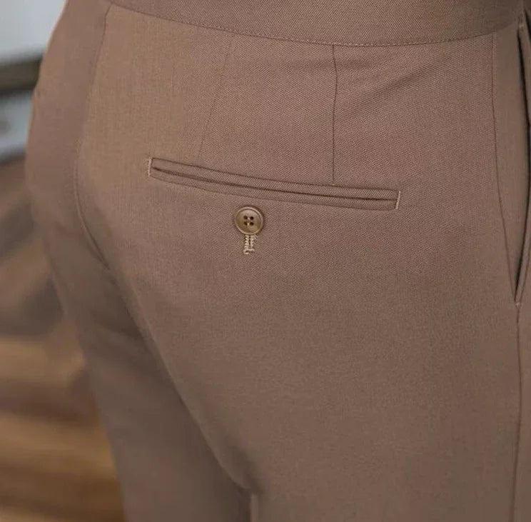 Man Suits Pants Fluid Khaki Draped Trousers for Men Baggy Suit Korean Style Clothes Reviews Many Slacks High Quality Dress Up
