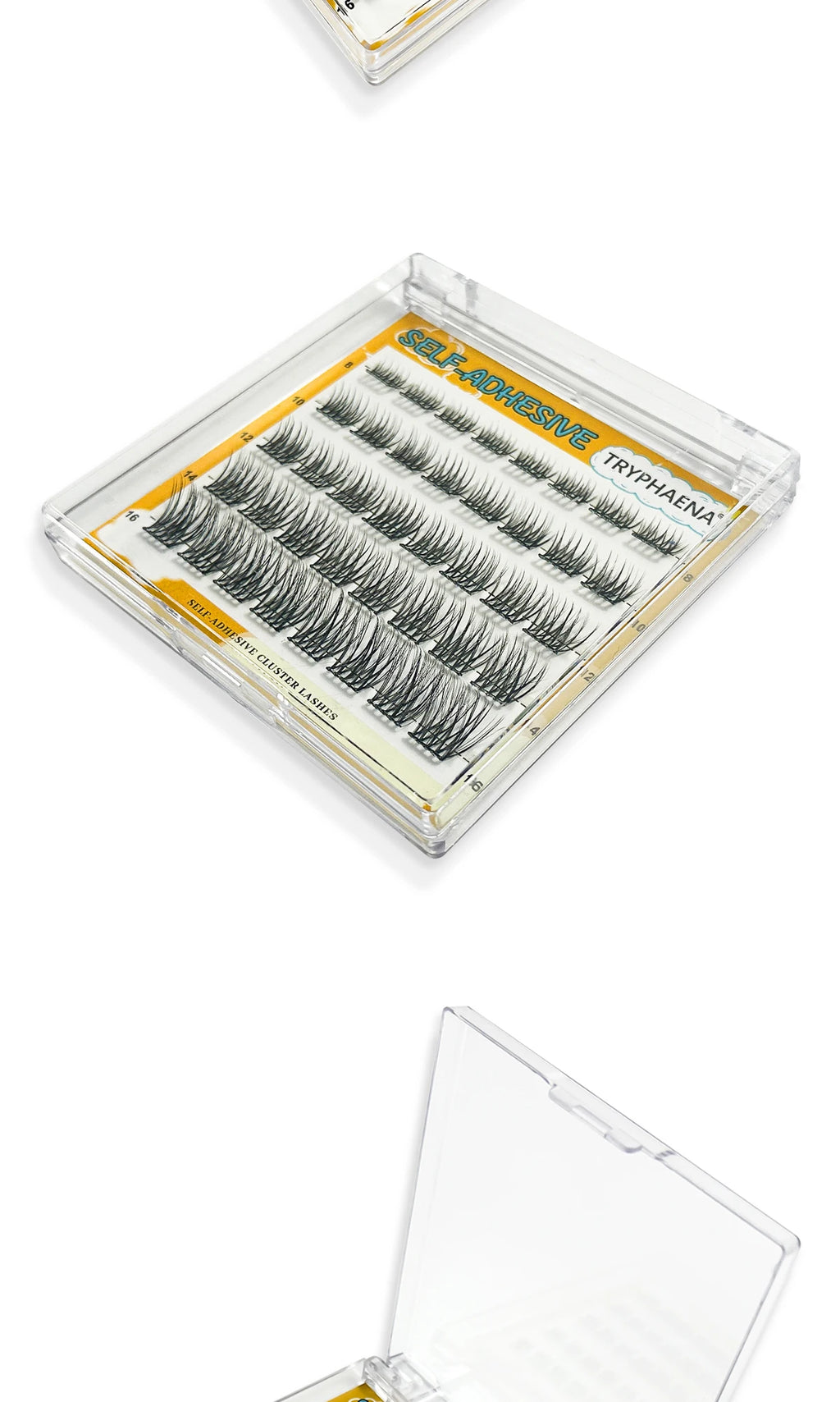 Self Adhesive Cluster Lashes Reusable DIY Lash Extensions Kit No Glue Needed Individual Eyelash Set Wispy Natural Lash Clusters
