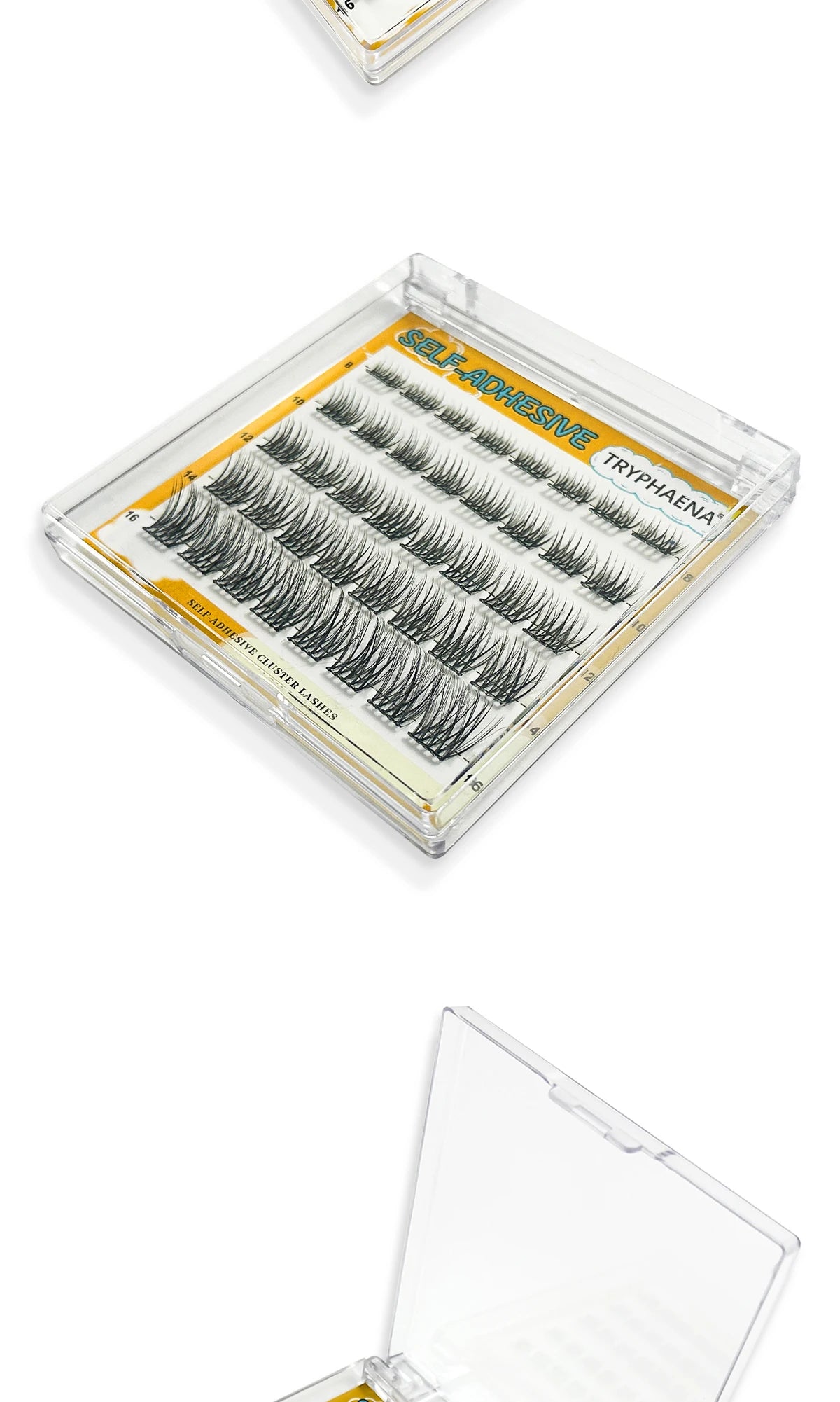 Self Adhesive Cluster Lashes Reusable DIY Lash Extensions Kit No Glue Needed Individual Eyelash Set Wispy Natural Lash Clusters