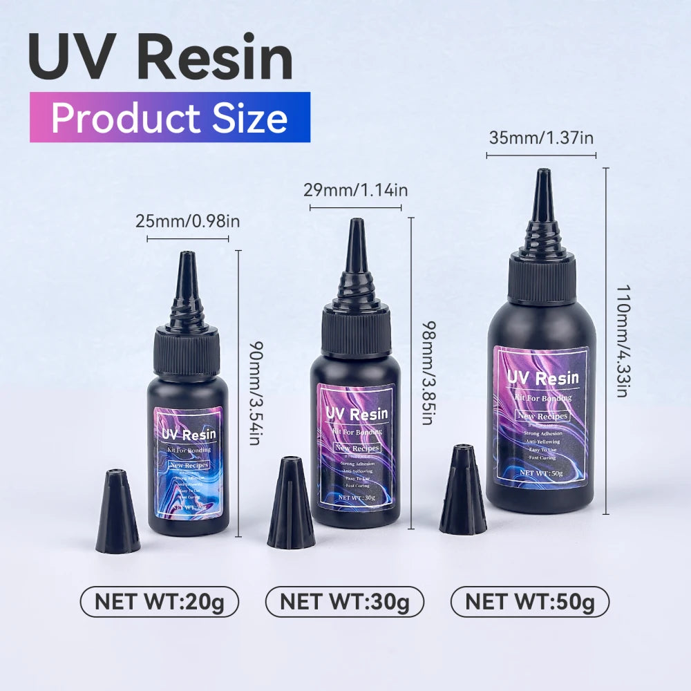 UV Bonding Welding Glue Super Bonding UV Glue Fix Liquid Curing Hard Quick-Drying Resin Jewelry Glass Plastic Wood Repair Glue