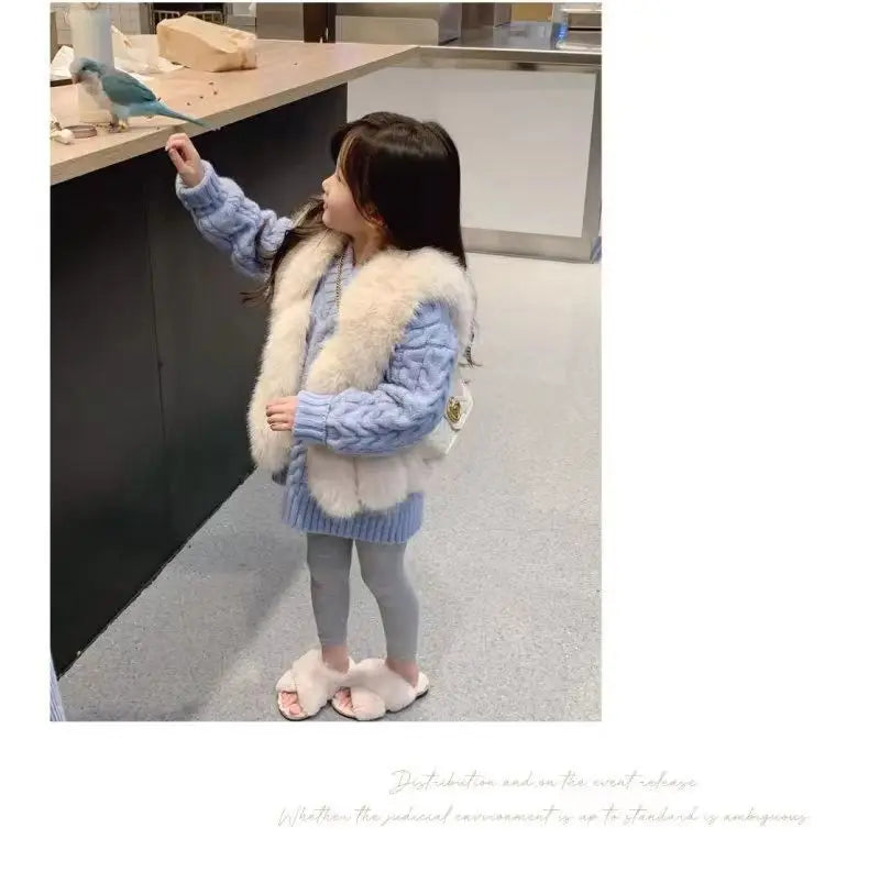 Mother And Daughter Sweater Mom And Son Matching Clothes Equal Korean Fashion Children's Clothing Women Winter Knit Tops Jumper