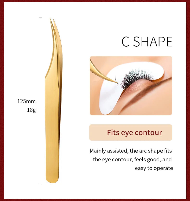 Eyelashes Tweezers Stainless Steel For Lashes Extension Makeup Tools Nail Art Accessories Rhinestone Picker Tools