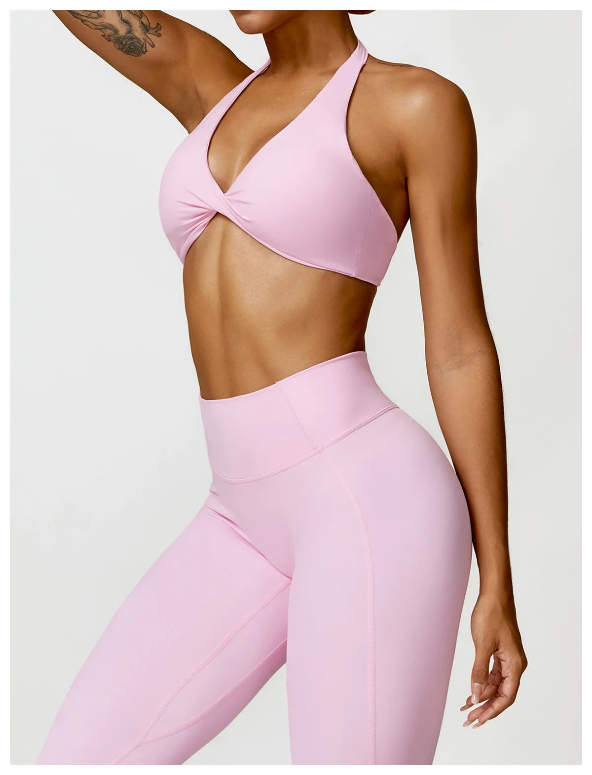 2PCS Yoga Set Nude Feeling Workout Sets Women Tracksuit Gym Push Up Fitness Running Workout Sportwear Sport Bra Leggings Suit