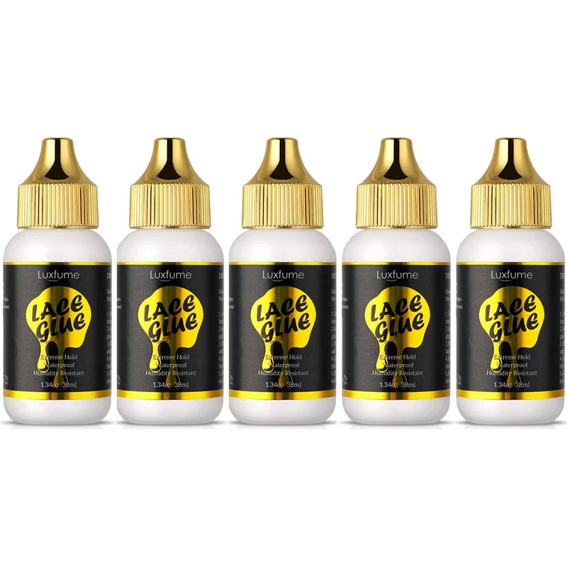 Wig Glue For Lace Front 38ml Waterproof glue Adhesives Remover Lace Glue For Lace Wigs Wig Installation Kit Set