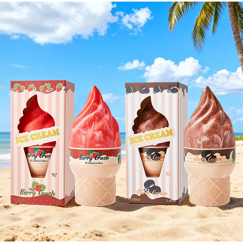 Gourmet Dessert Perfume Spray,Chocolate Cookie/Cotton Candy/Caramel Popcorn Fragrance Mist,Sweet Women Strawberry Vanilla Scent