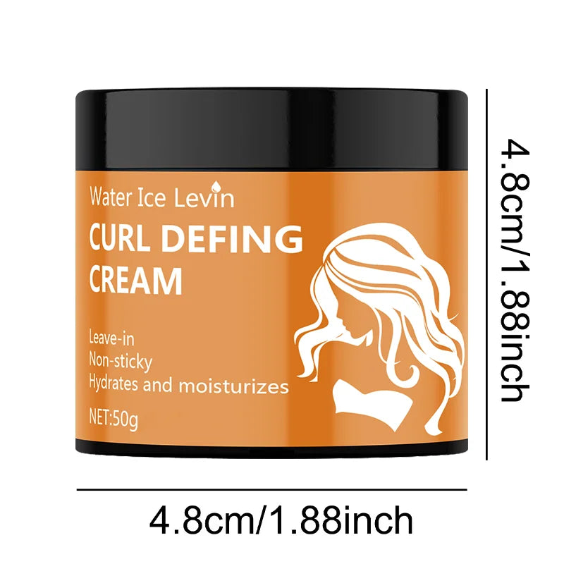 50g Black Castor Oil Curl Styling Cream - Moisturizing Hair Styling Cream Suitable for Normal Hair, Men and Women, with an Easy-To-Use and Portable Plant-Based Formula