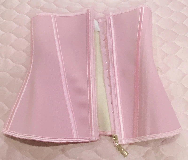 AfruliA Fajas Colombianas Girdles Waist Trainer Corset for Tummy Control Belt Body Shaper Cincher Pink Shapewear Slimming Sheath