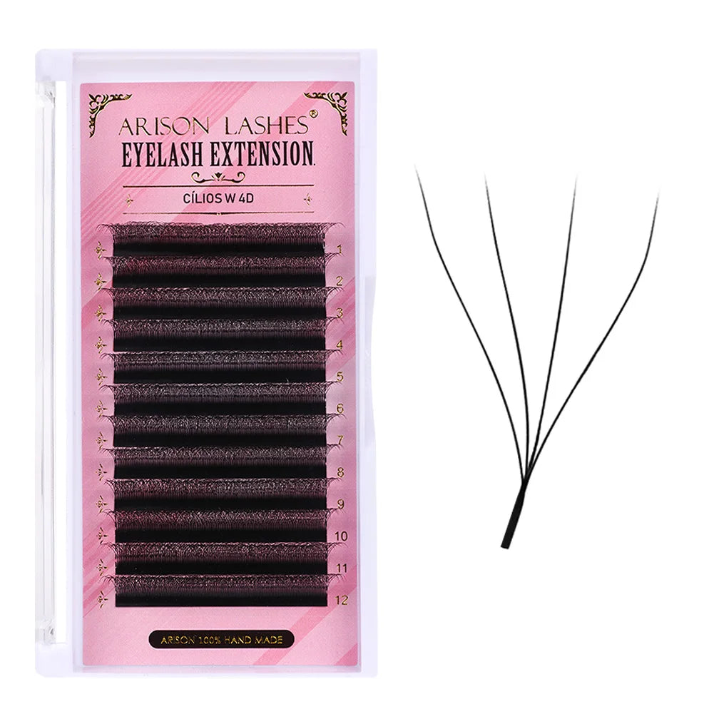 ARISON YY Lashes and 3D/4D/5D W Shape Lashes Brasileiro Premade Volume Eyelashes Extension Soft Thin Easily Grafting Extension