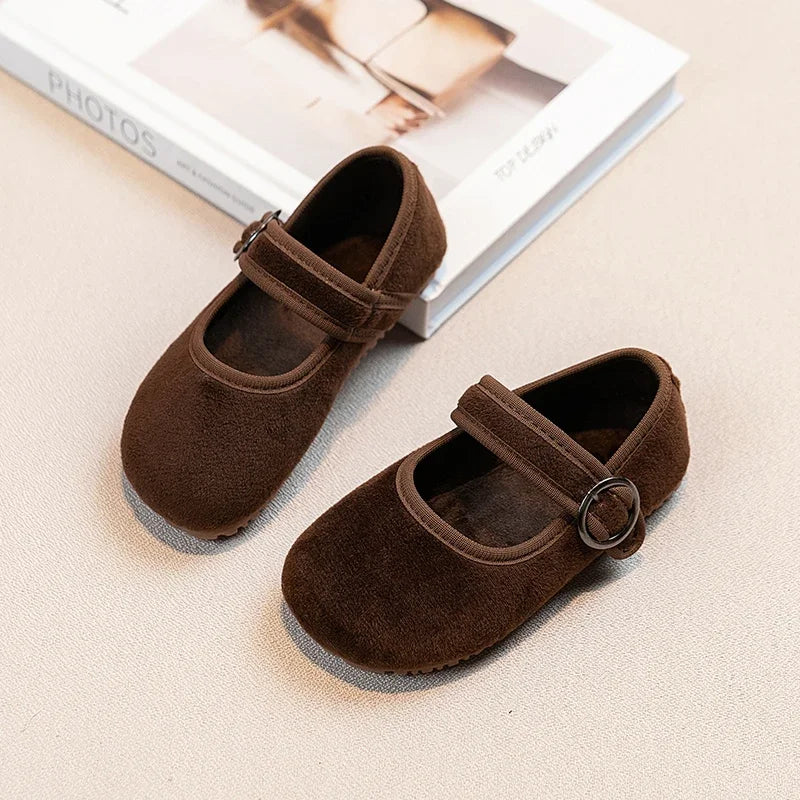 Baby Girls Spring/Autumn Fashion Popular New Kids Solid Color Flat Casual Comfortable Student Children's Walking Shoes Size21-30