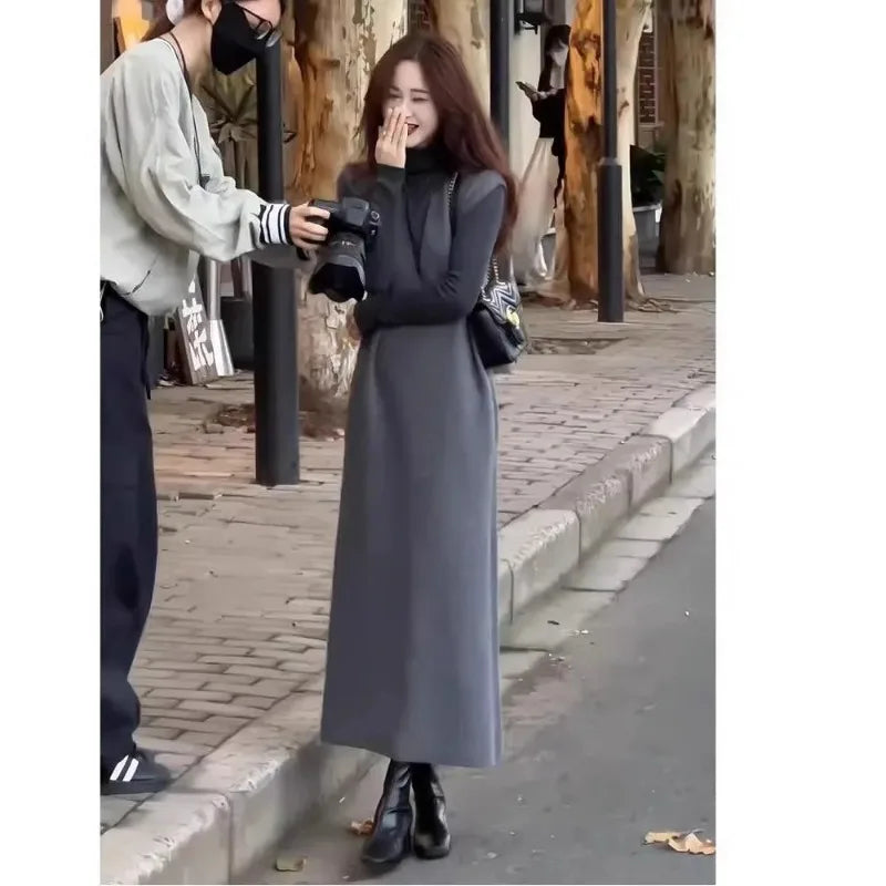 Women's High-end Suit Elegant Lady Style Fashion Vest Dress Bottoming Shirt Two-piece Autumn Set
