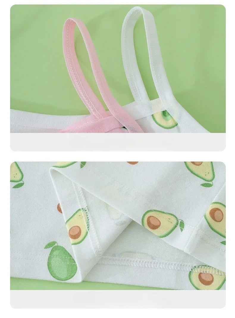 Little Girl Underwear for Kids Girl Children's Undershirts Top for Summer Girls Tops Kids Singlet Clothes 100% Cotton Camisole