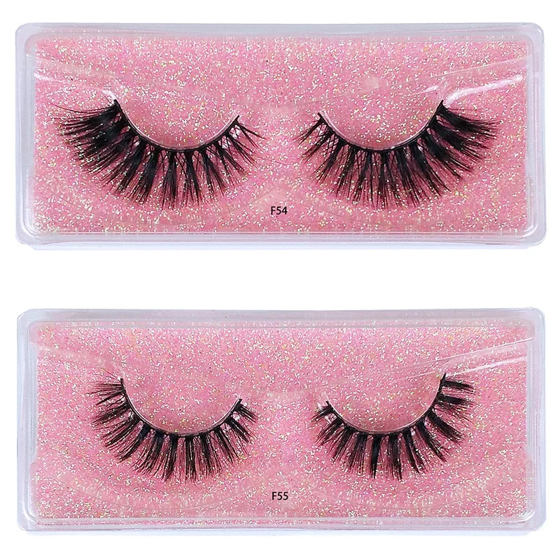 10 Pairs Fake Lashes Wholesale 3D Eye Lashes Pack Natural False Eyelashes Makeup Fake Eyelashes Bulk