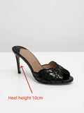 Ladies' Stunning Andsexy Slimhigh-heeled Temperament,ladies' Wedding Sandals,high-quality European AndAmerican Outerwearslippers
