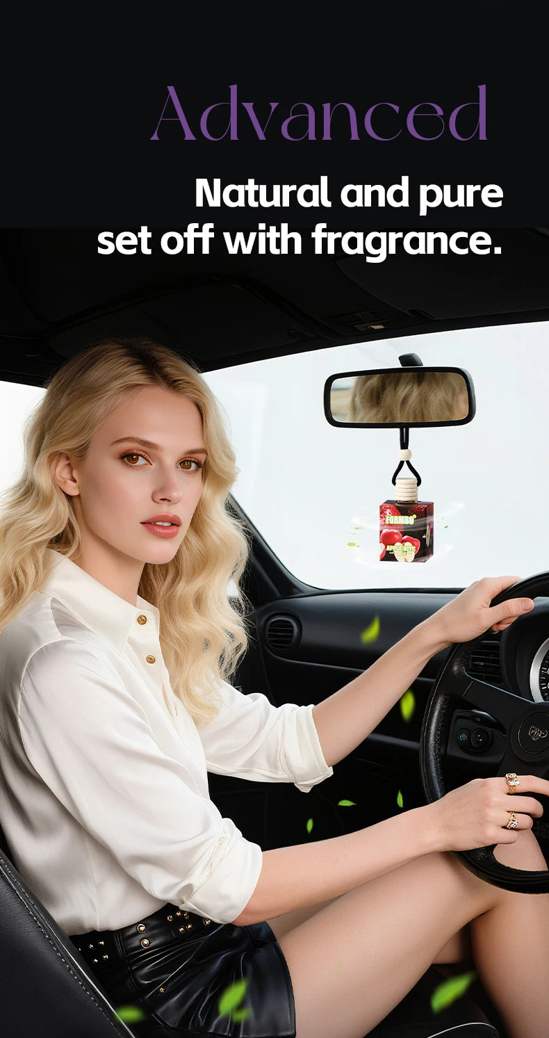 Sweet fruit car perfume, lasting light fragrance and odor removing car fragrance, fresh fruit fragrance, car fragrance pendant