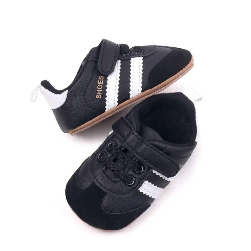 Toddler Shoes New Spring Autumn Baby Boys Girls Causal First Walker Shoes PU Leather Sneakers Soft Sole Fashion Baby Flats Shoes
