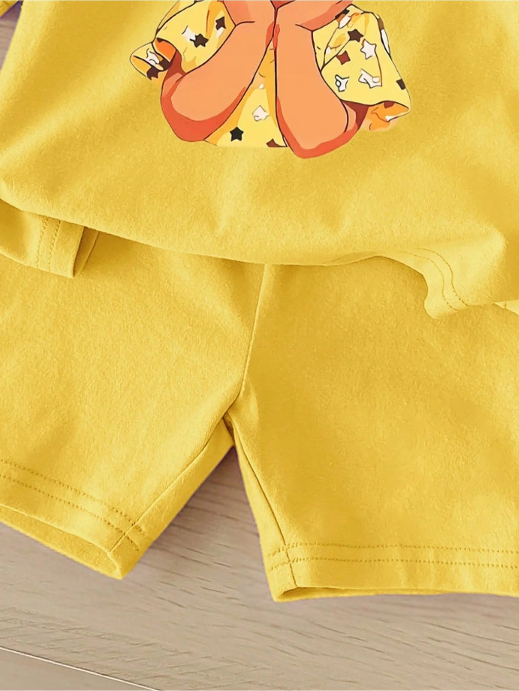 In 2026, casual and comfortable children's clothing featuring cute cartoon designs for little girls includes a yellow printed to
