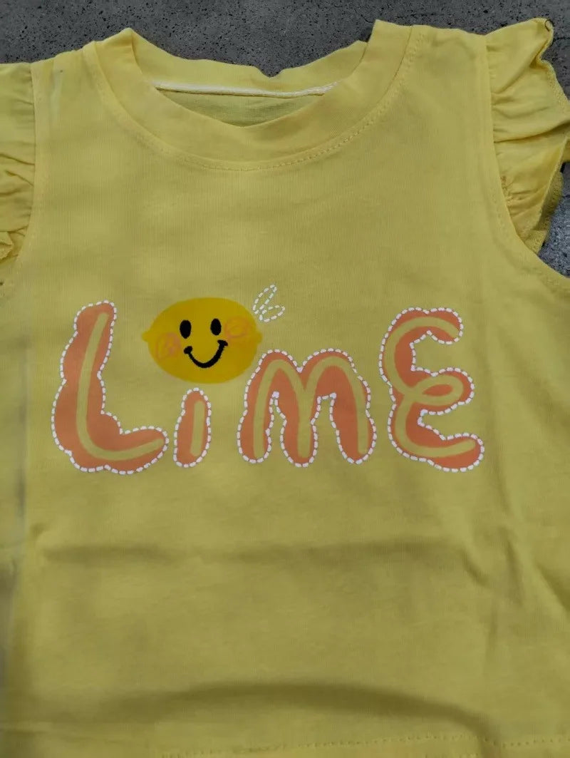 Baby Girls Clothes Sets for Kids T-shirt Tops+Short Pants Clothes Sets Toddler Girl Cute Printed Summer Infant Clothing Sets