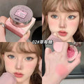 Cute Liquid Blusher Air Cushion Nude Natural Face Brighten Apricot Peach Tint Blush Shading Rouge Rubor Korean Makeup Cosmetics
