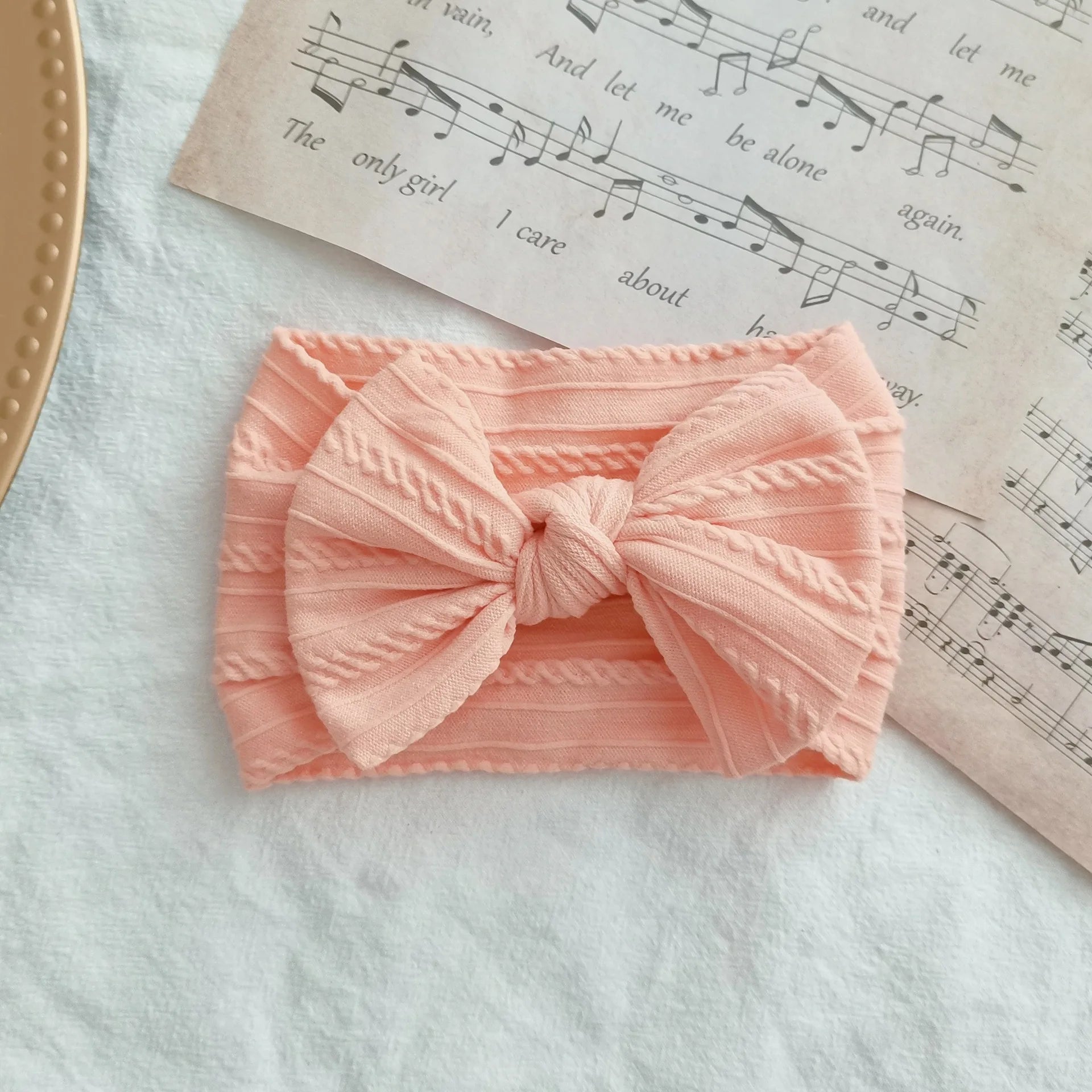 Lovely Newborn Baby Headband For Girls Elastic Knit Children Turban Baby Bows Soft Nylon Kids Headwear Hair Accessories