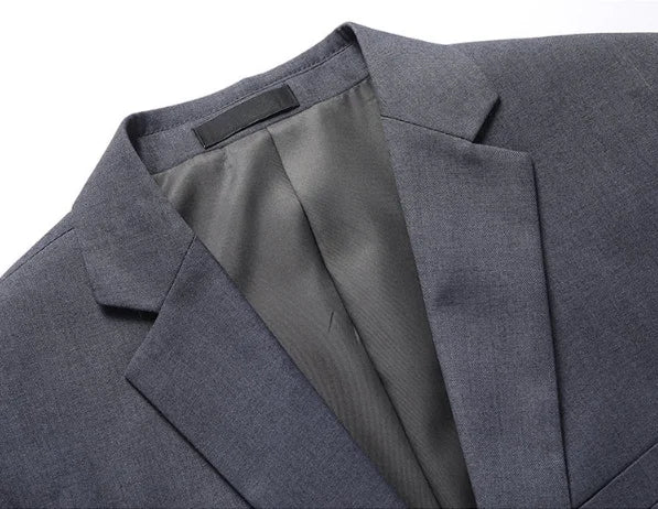 Men's Solid Color Business Suit 2025 High Quality Fashion Banquet Wedding Trend Groom Best Man Single 3/2/1