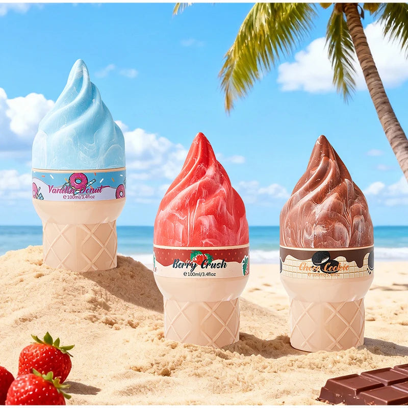 Gourmet Dessert Perfume Spray,Chocolate Cookie/Cotton Candy/Caramel Popcorn Fragrance Mist,Sweet Women Strawberry Vanilla Scent