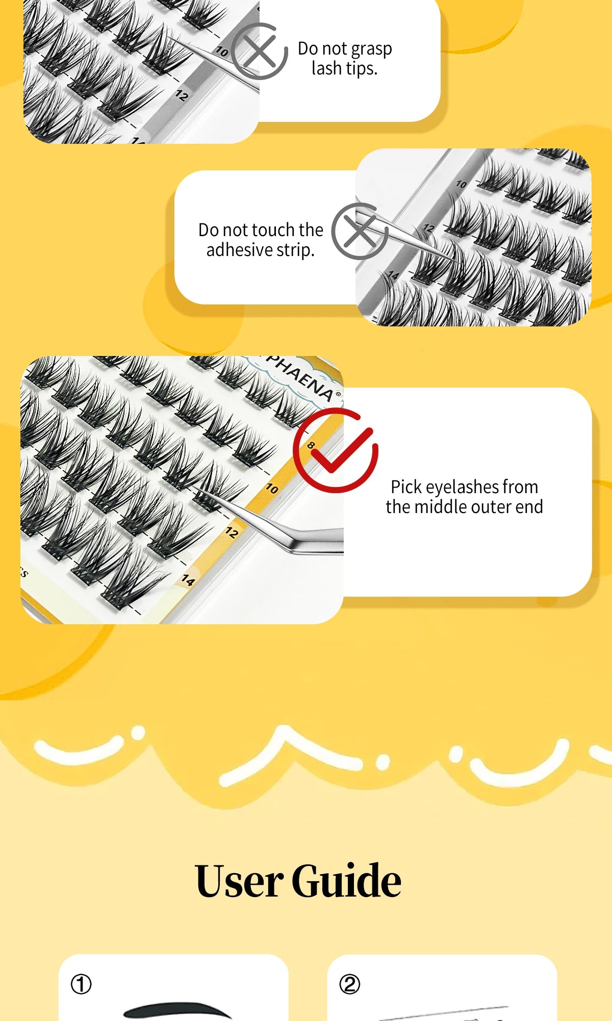 Self Adhesive Cluster Lashes Reusable DIY Lash Extensions Kit No Glue Needed Individual Eyelash Set Wispy Natural Lash Clusters