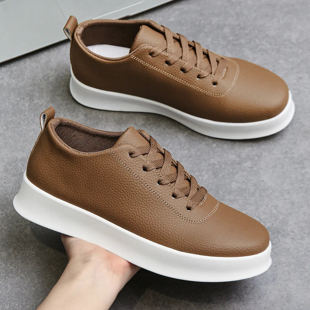2026 Black Casual Shoes for Men Outdoor Comfortable Men Sneakers Non-slip Walking Shoes Designer Lace-Up Men Sport Shoes