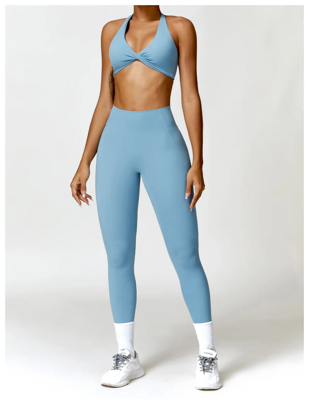 2PCS Yoga Set Nude Feeling Workout Sets Women Tracksuit Gym Push Up Fitness Running Workout Sportwear Sport Bra Leggings Suit