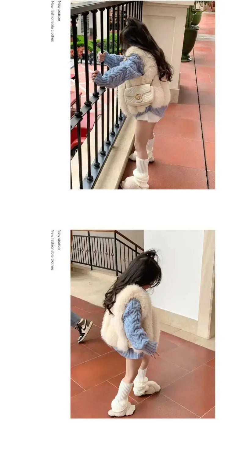 Mother And Daughter Sweater Mom And Son Matching Clothes Equal Korean Fashion Children's Clothing Women Winter Knit Tops Jumper