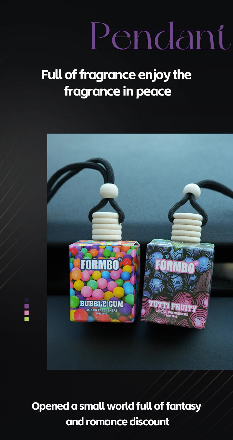 Sweet fruit car perfume, lasting light fragrance and odor removing car fragrance, fresh fruit fragrance, car fragrance pendant