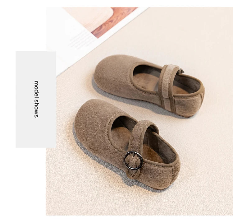 Baby Girls Spring/Autumn Fashion Popular New Kids Solid Color Flat Casual Comfortable Student Children's Walking Shoes Size21-30