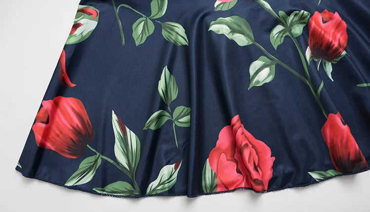 CNYISHE Flower Prints O Neck Women Dresses Sheath Trendy Fashion Elegant Evening Party Outfits Female Bodycon Long Sleeve Robes