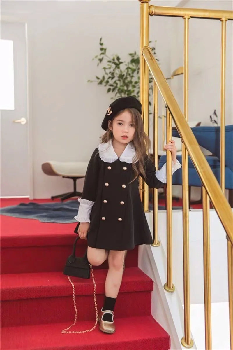 Parent Child Clothing Mother Daughter Children Clothing Palace Dress Fashion 2025 Spring and Autumn New Children Clothing