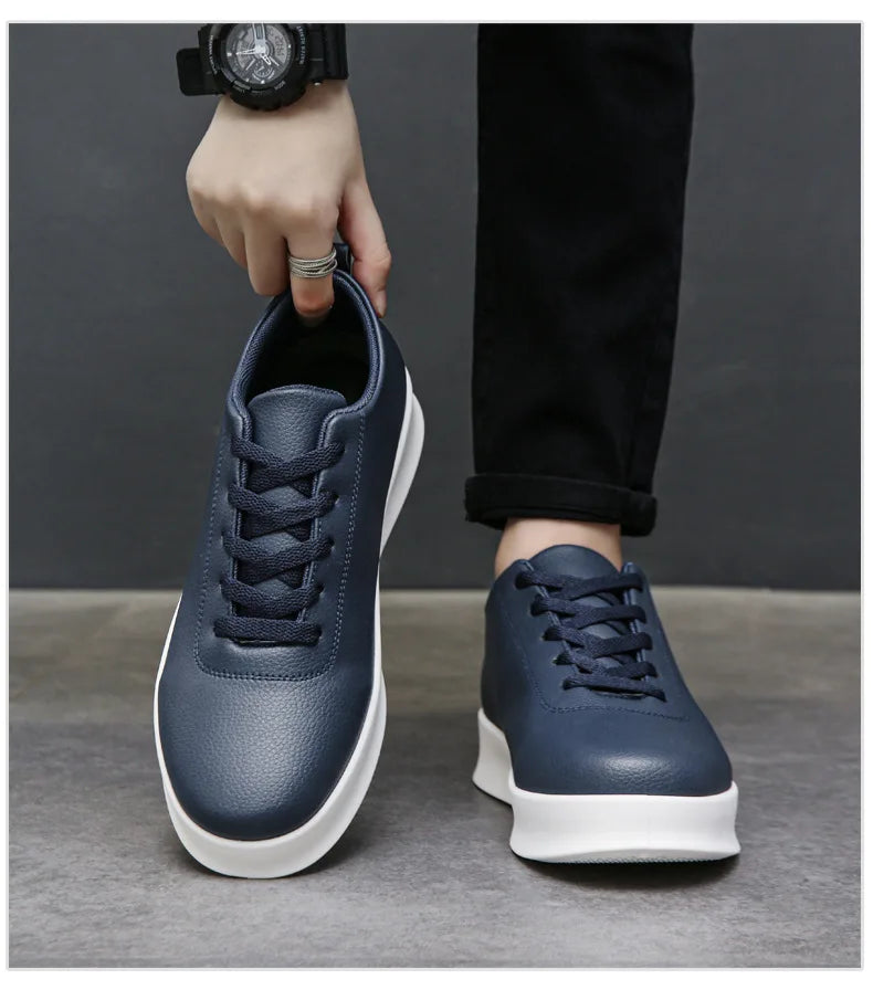 2026 Black Casual Shoes for Men Outdoor Comfortable Men Sneakers Non-slip Walking Shoes Designer Lace-Up Men Sport Shoes