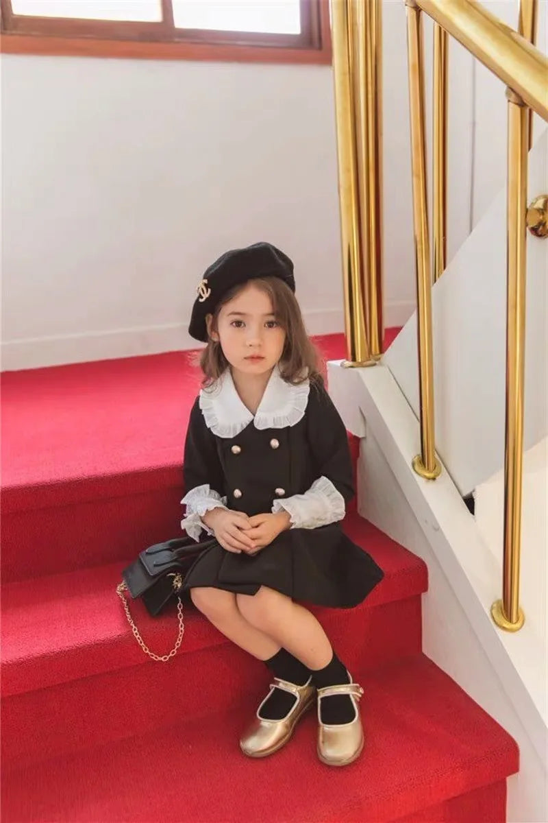 Parent Child Clothing Mother Daughter Children Clothing Palace Dress Fashion 2025 Spring and Autumn New Children Clothing