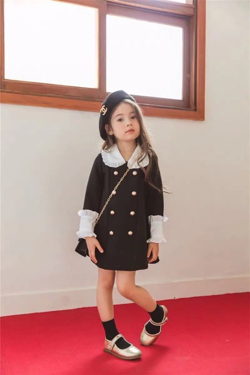 Parent Child Clothing Mother Daughter Children Clothing Palace Dress Fashion 2025 Spring and Autumn New Children Clothing