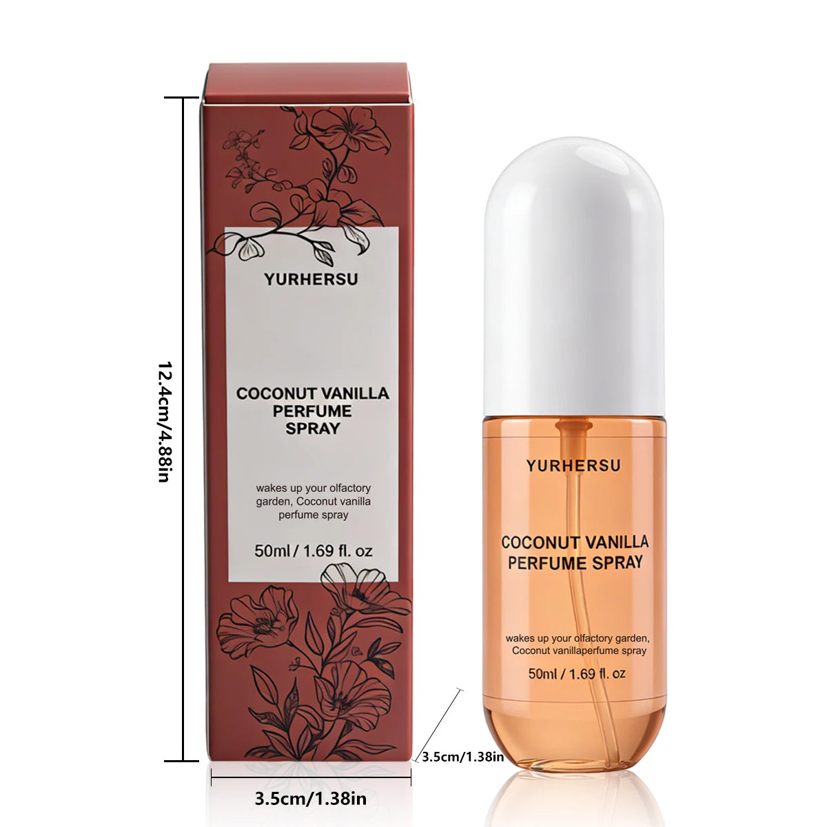 Vanilla Coconut Perfume Mist Creamy Tropical Aroma Long Lasting Light Fragrance Body Spray Daily Use
