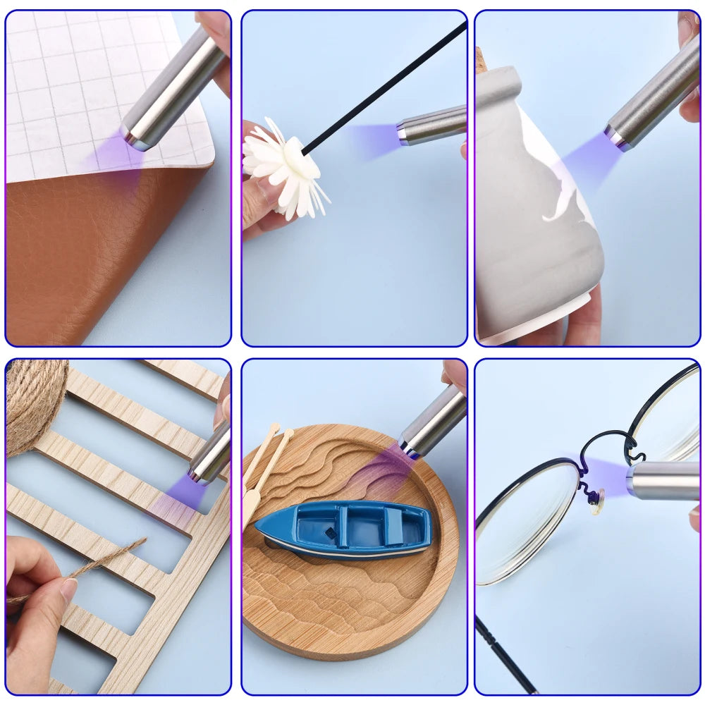 UV Bonding Welding Glue Super Bonding UV Glue Fix Liquid Curing Hard Quick-Drying Resin Jewelry Glass Plastic Wood Repair Glue