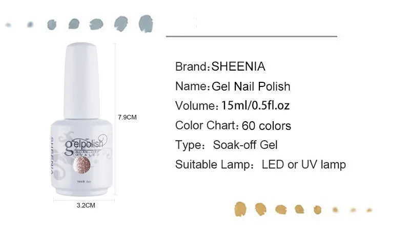Nail Gel Polish UV Gel Nail Polish Hybrid Varnish Semi Permanent Nails Set For Manicure Gellak Nail Art Professtional Top Primer
