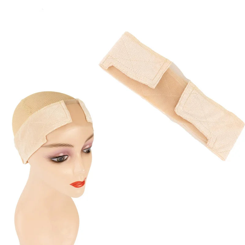 Wig Grip Headband Nude Velvet Non Slip Wig Band Elastic Adjustable Invisible Wig Headband for Lace Front Wigs Women