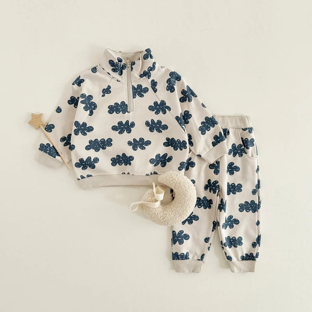 New Autumn Baby Clothes Sets Boys Girls Sweatshirts Long Sleeve Pullover + Sweatpants Suit Kids Outfit 2Pcs  Children Clothes