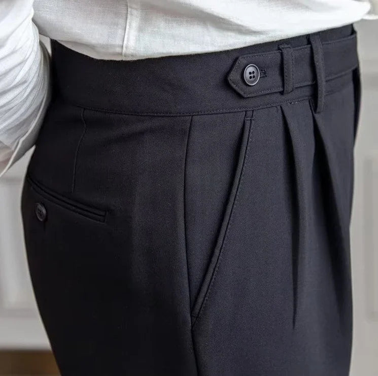 Man Suits Pants Fluid Khaki Draped Trousers for Men Baggy Suit Korean Style Clothes Reviews Many Slacks High Quality Dress Up