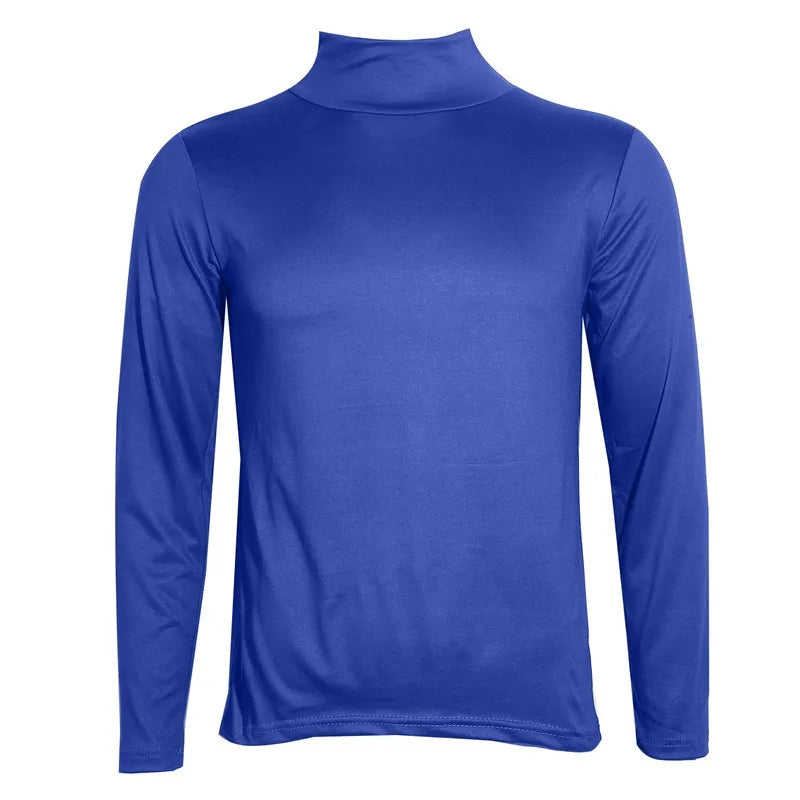 Thermal Underwear Tops Men Spring Clothes Thermal Shirt Autumn Men's Winter Tights High Neck Thin Slim Fit Long Sleeve T-shirt