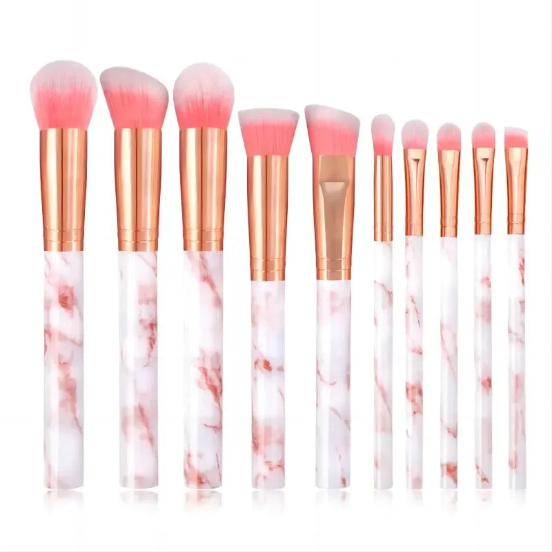 10pcs Set Makeup Brushes Tool Set Cosmetic Powder Eye Shadow Foundation Blush Blending Beauty Maquiagem Beauty Kit for Party