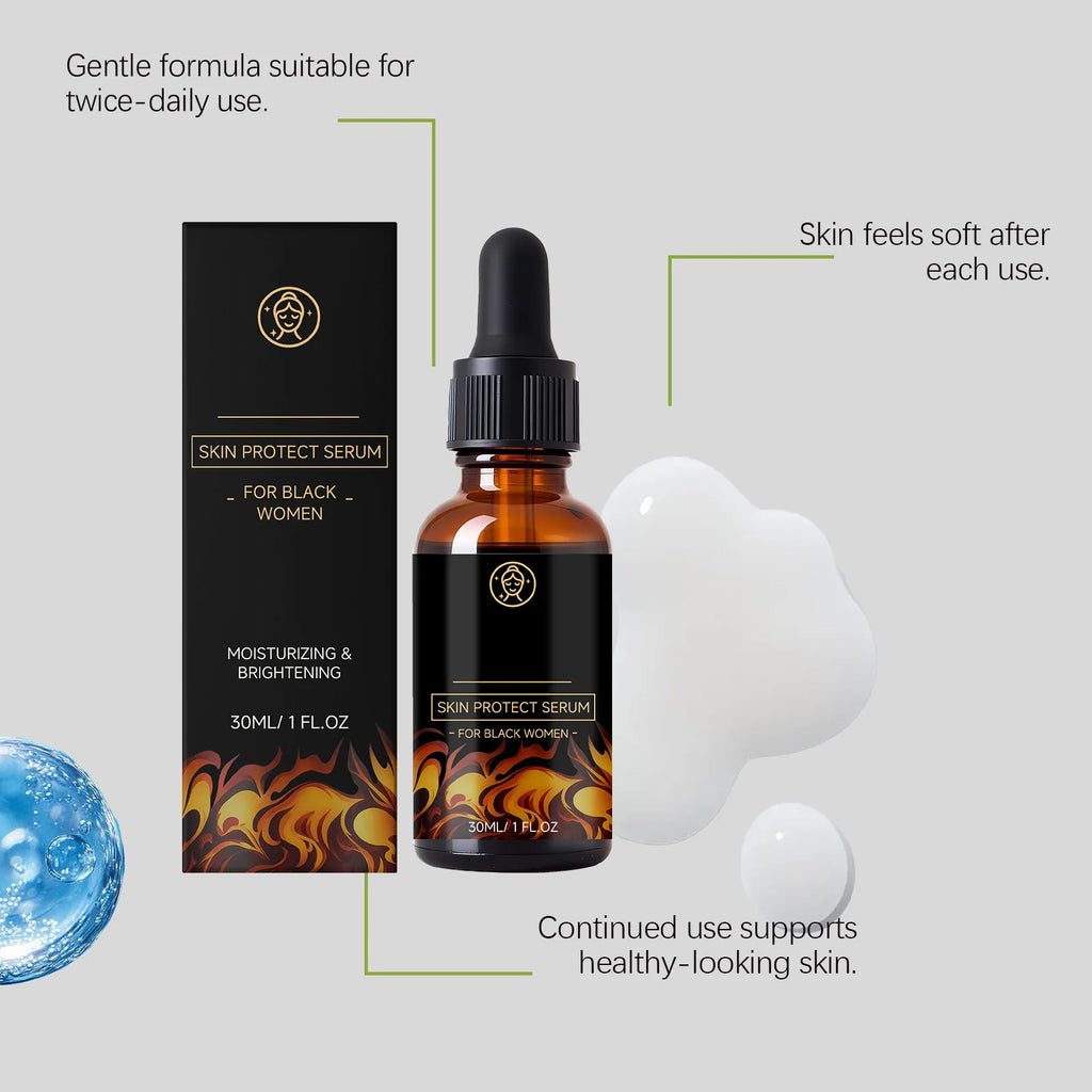 Facial skin care essence nourishes and brightens the skin on the face, providing daily moisture retention.