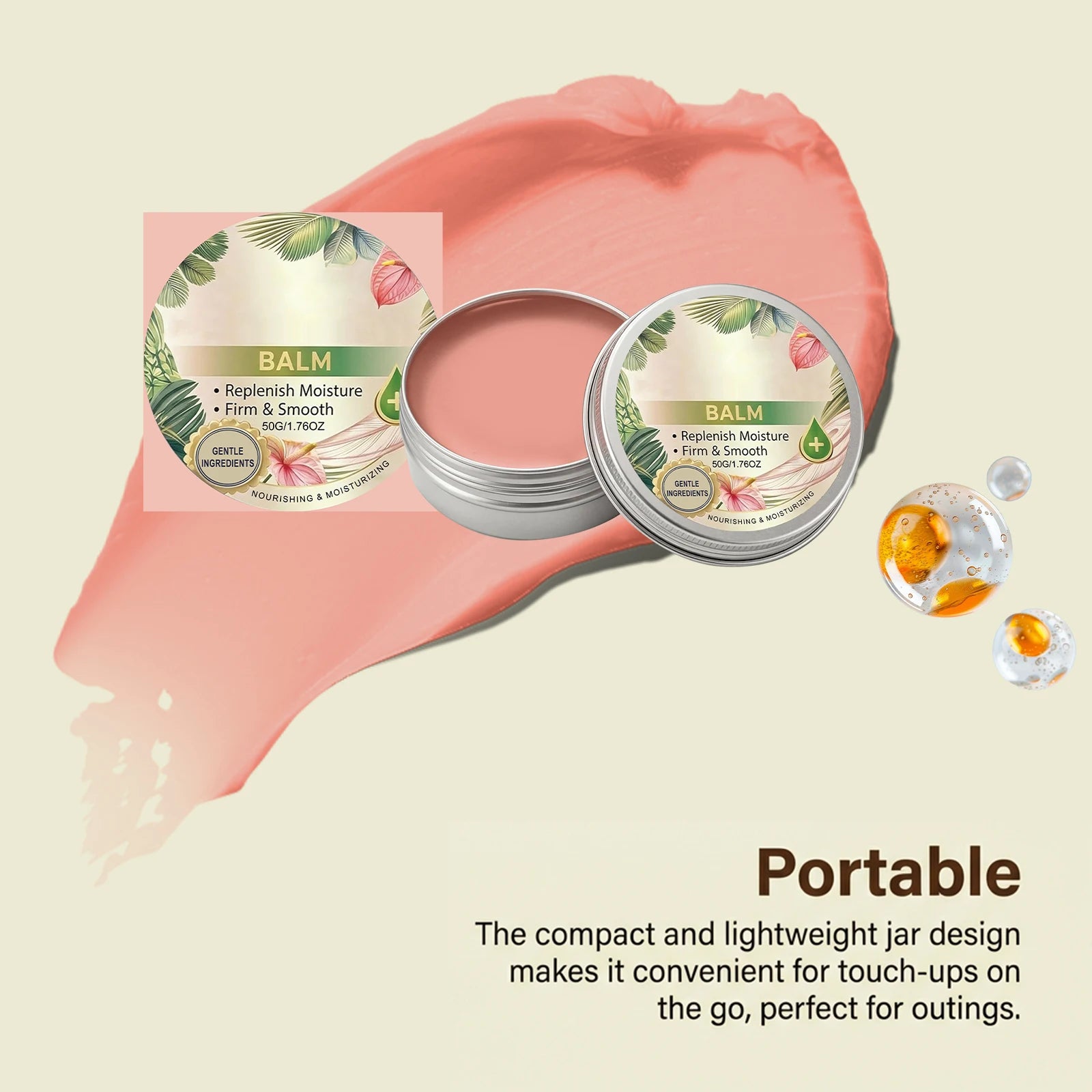 Skin care cream with gentle ingredients, lightweight and soft texture, protects body skin, smooth and moisturizing cream that lo