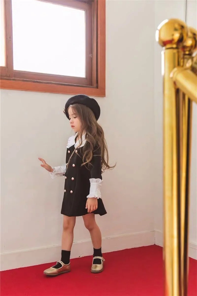 Parent Child Clothing Mother Daughter Children Clothing Palace Dress Fashion 2025 Spring and Autumn New Children Clothing